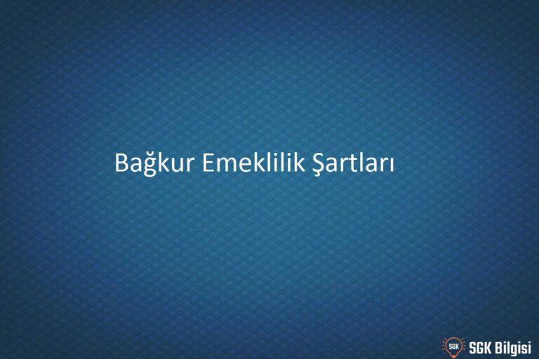 Bağkur emeklilik tablosu