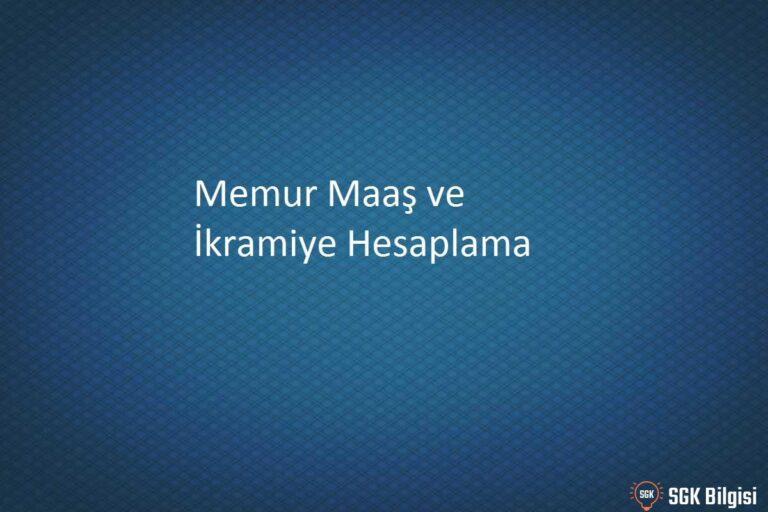 memur maaş hesaplama