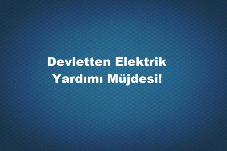 elektrik yardımı