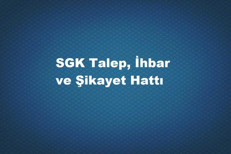 sgk şikayet