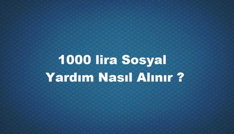1000 tl sosyal yardım parası sorgulama