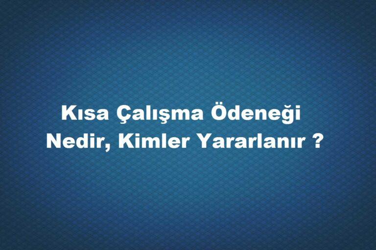 kısa çalışma maaşı