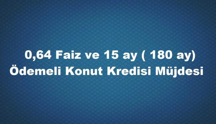 0,74 faiz oranı ile konut kredisi hesaplama