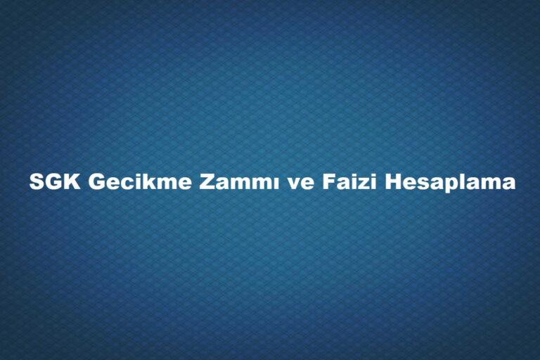 SGK gecikme zammı oranı