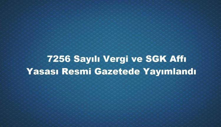 7256 sayılı kanun