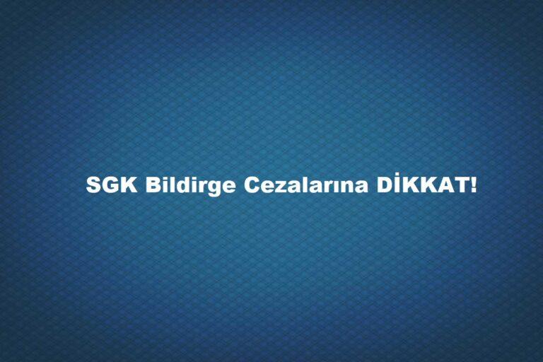 E bildirge geç verme cezası