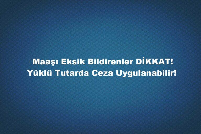 Maaşın asgari ücretten gösterilmesi cezaları