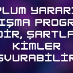 Toplum Yararına Çalışma Programı