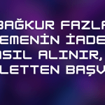 Bağkur Fazla Ödemenin İadesi