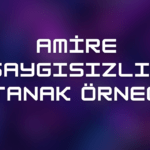 Amire Saygısızlık Tutanak Örneği