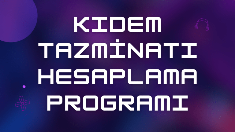 Kıdem Tazminatı Hesaplama Programı