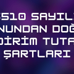 5510 Sayılı Kanundan Doğan İndirim