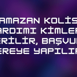 Ramazan Kolisi Yardımı