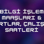 Bilgi işlem maaşları