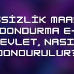 İşsizlik Maaşı Dondurma